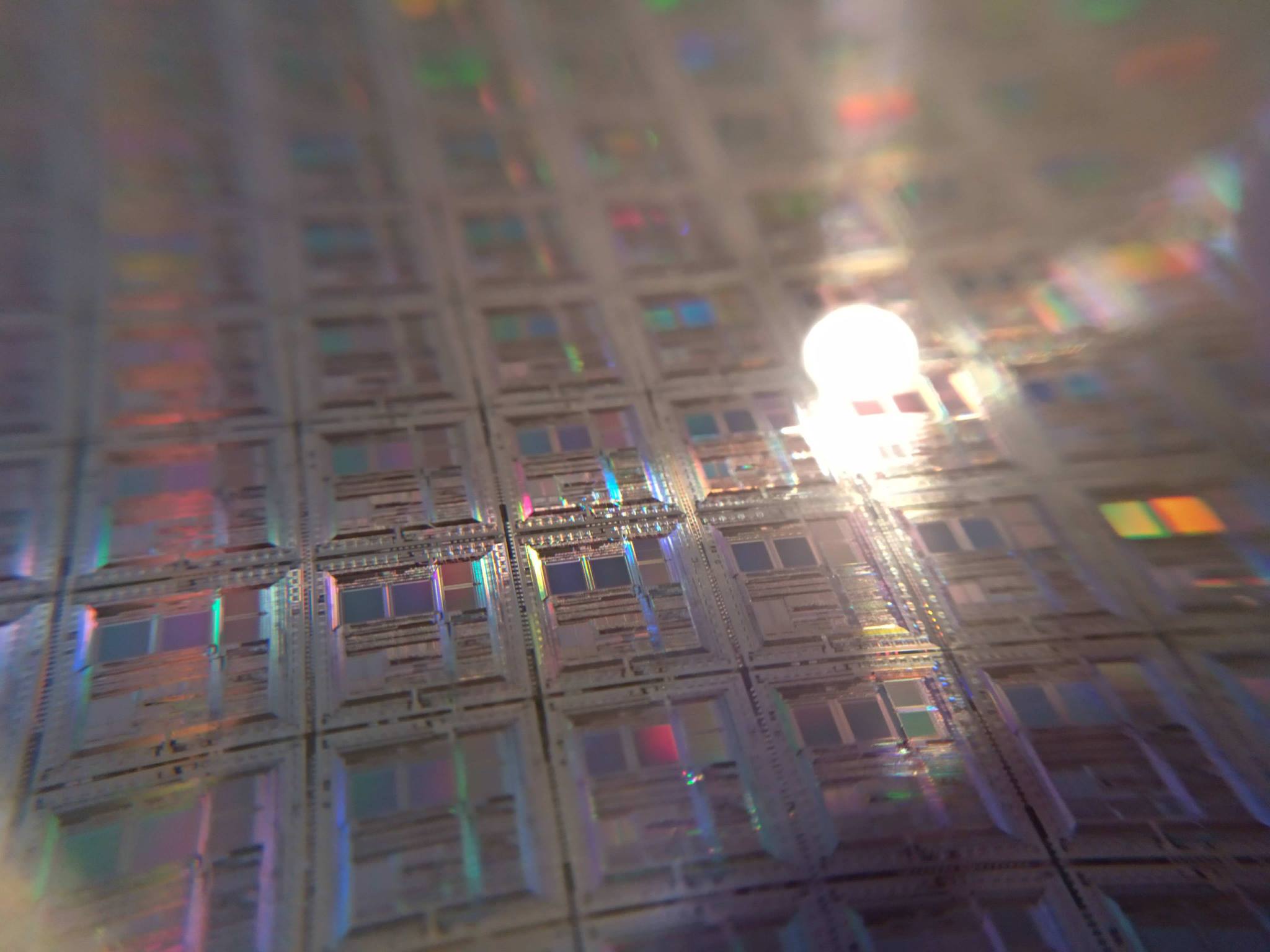 Siliciumwafer van dichtbij